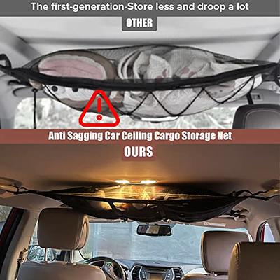 Car Ceiling Cargo Net Car Cargo Net Black 31X20 Nylonstrengthen