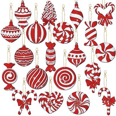 Tondiamo 20 Pcs Christmas Diamond Painting Keychain Kits 5D DIY