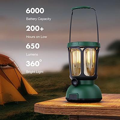 Camping Lantern Rechargeable, AlpsWolf LED Flashlight Spotlight Lantern  with 800LM, 3600 Capacity Battery Powered, Portable Bright Camping Light  for