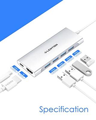 LENTION USB C Hub,USB C 7-in-1 Multiport Adapter with 4K HDMI,3 USB  3.0,100W PD,SD/TF Card Reader,Laptop Docking Station for 2023-2016 MacBook  Pro,New Mac Air,Chromebook,More,C36b 
