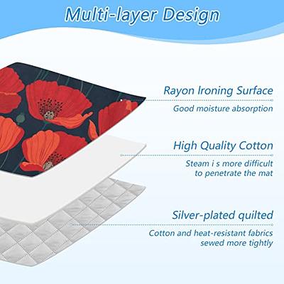 Ironing Mat, Ironing Board Cover and Pad, Quilted Ironing Mat Blanket  Ironing Board Replacement, Portable Heat Resistant Travel Ironing Pad Cover  for