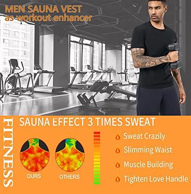 Cheap Men Sauna Sweat Vest Heat Trapping Compression T-Shirts Gym Sauna  Suit Workout Tank Tops Shapewear Slimming Body Shaper Waist Trainer Fitness  Shirt