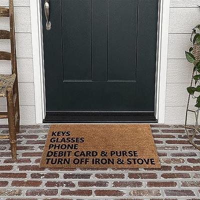 Funny Letter Print Doormat Non Slip Resist Dirt Door Rugs For