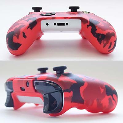 Silicone Protective Skin Case for XBox One Slim Controller Protector  Camouflage Gamepad Cover with 2 free Grips Caps