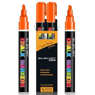 12 Pcs Chalk Markers For Blackboard Windows, Washable 6 Mm Window Pens,  Children's Window Paint Neon Chalk Pen