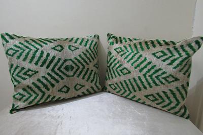 20x20 Square Cotton Sari Silk Decorative Throw Pillows