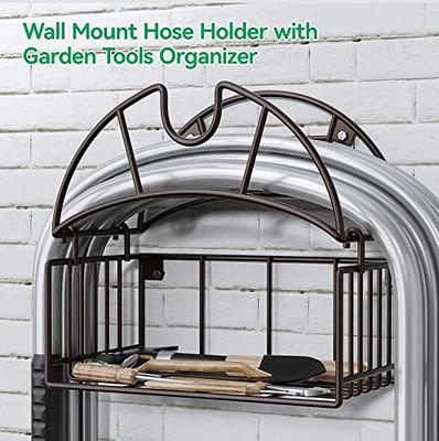 Wall Mount Heavy-Duty Stainless Steel Hose Reel Portable Garden Irrigation  Systems Holder Hand Hose Trolleys Wash Pipe Rack
