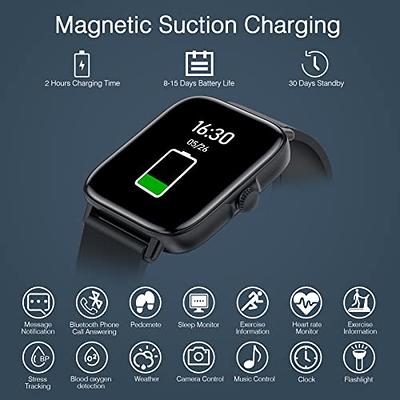 Smart Watch for iOS Android with Answer and Make Call Blood Pressure Monitor  New