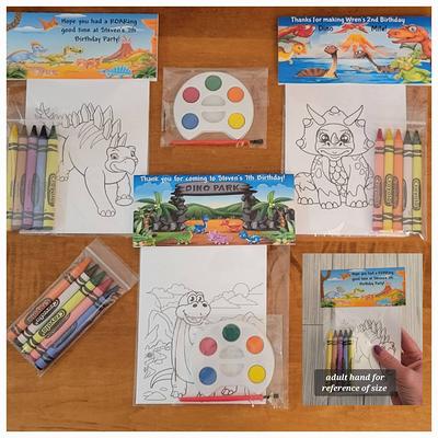Kids Crayons Or Painting Party Favor Bags. 1 Bag  1 Child Includes 8-4x6  Cards, Personalized Topper & Either 5 Assorted Paint - Yahoo Shopping