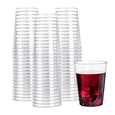 Disposable Plastic Cups, Burgundy Colored Plastic Cups, 18-Ounce Plastic  Party Cups, Strong and Sturdy Disposable Cups for Party, Wedding,  Christmas, Halloween Party Cup, 50 Pack - By Amcrate 