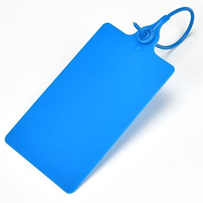 LeadSeals 100 Plastic Tags Shipping Tags Water Proof Tags for Labeling  Shipping Labels Security Seals Writable Marker Ties Hanging Tags Storage  Tag