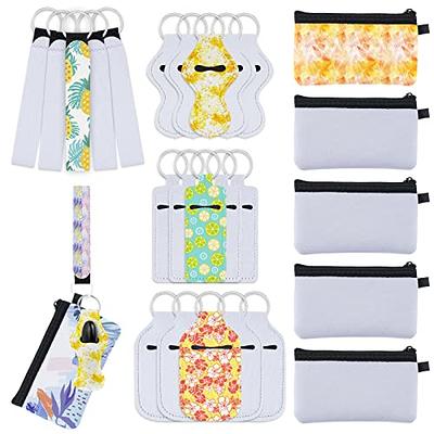 ASTER 20 Pieces Sublimation Chapstick Holder, Blanks Sublimation Lip Balm  Holder, Keychain Holder, Neoprene Lipstick Holder Keychain for Purse,  Backpack : : Beauty