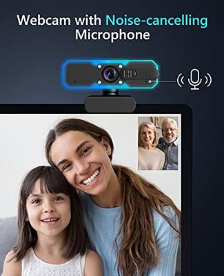 1080P 60FPS Streaming Webcam, Streaming Camera with Microphone and