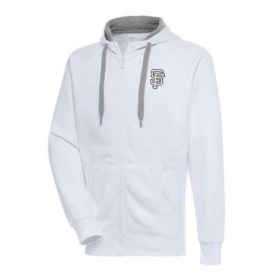 San Francisco 49ers Antigua Metallic Logo Victory Pullover Hoodie - Charcoal