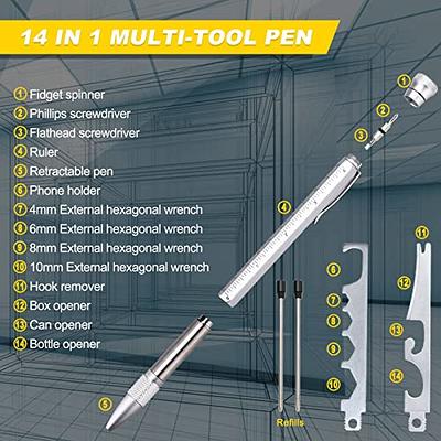 VEITORLD Multi-tool Pen Set 10 in 1, Christmas Ideas Gifts for Dad Men  Husband, Stocking Stuffers for Men, Ballpoint Pen Birthday Gifts for Father  Grandpa Boyfriend, Anniversary Unique Gifts for Him 