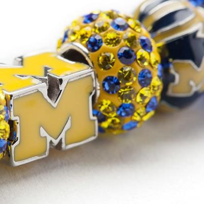 Women's Dayna Designs Michigan Wolverines Dangle Crystal