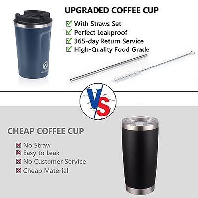 2 Pack Reusable Boba Tea Cups, 24oz Iced Coffee Cup with Straw and Lid, Leakproof Clear Plastic Cups Tumbler, Double Wall Insulated Smoothie Tumbler