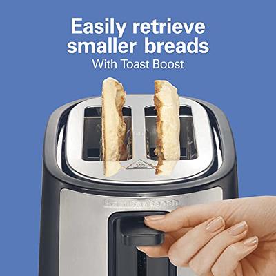 Galanz Retro Wide-Slot 2-Slice 6-Shade Bread Toaster - Red