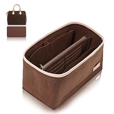 For Speedy Neverfull 2/3 mm Felt Organizer Insert Handbag&Tote Purse  Organizer Insert Large with Zipper Bag Base Shaper 2pc