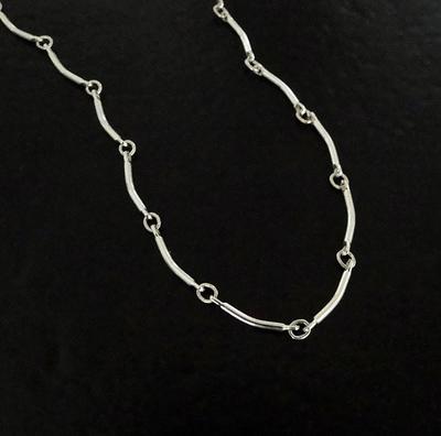 Sterling Silver Textured Long w/ Ring Oval Cable Link Chain - 5mmx 8mm and  7mmx11mm, Silver Chain for Jewelry Making, for Necklace, Bracelet