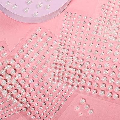 1650 Pcs Self Adhesive Pearl Stickers for Crafts Hair Face Makeup Nail Cell  Phone Decor, 3mm/4mm/5mm/6mm (White) - Yahoo Shopping