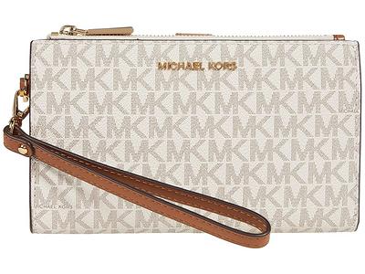 MICHAEL Michael Kors Jet Set Charm Medium Top Zip Wristlet in Natural