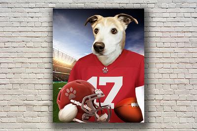 Alabama Football Team Custom Pet Portrait, American Football Fun Gift, Dog  Funny Lover Nfl Gift - Yahoo Shopping