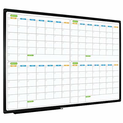 XIWODE Magnetic Dry Erase Board, Wall Mounted Whiteboard, 90 x 60 cm, Lightweight White Board, Wall Mounted Board for Kids, Home, Office, School