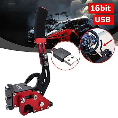 CNRAQR PC Racing Game USB Handbrake for 16Bit SIM for Racing Games,  Compatible with Logitech G27 G29 G920 G923 T500 T300 Simulate Linear  Handbrake Red（With Fixing Clip and Plate - Yahoo Shopping