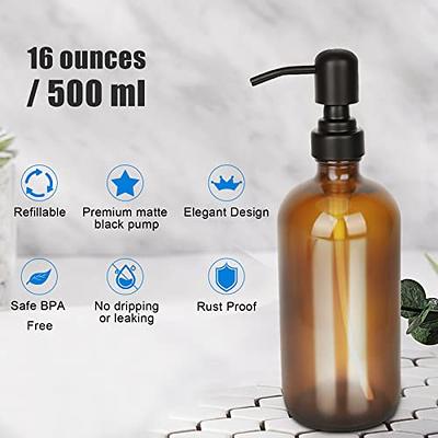 Free Shipping Glass Soap Bottles With Pump Dispenser; Hand Painted  Stainless Steel Pumps For Liquid Soap; - Yahoo Shopping