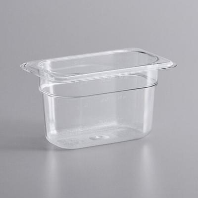 Choice 8 x 8 x 3 Microwaveable 1-Compartment Black / Clear Plastic  Hinged Container - 25/Pack