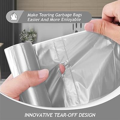 Teivio 8 Gallon 40 Counts Strong Drawstring Trash Bags Garbage