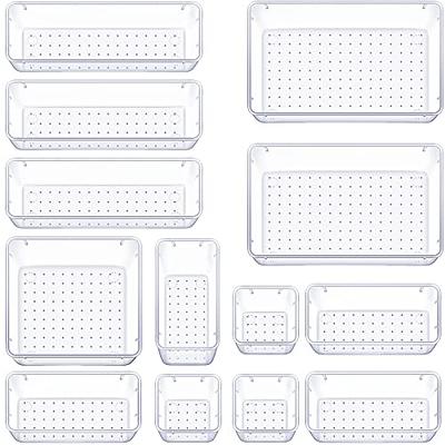 15 Pcs Interlocking Desk Drawer Organizer Trays for Kitchen Bathroom Office