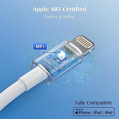 iPhone Charger 3Pack Apple MFi Certified, Lightning Cable 6FT Compatible  with iPhone 12 Mini Pro Max SE 11 Xs Max XR X 8 7 6 Plus 5S iPad Pro Airpods