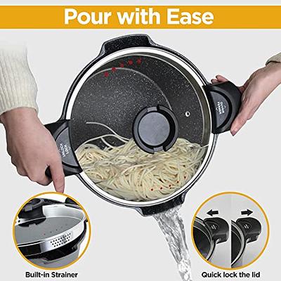 Granite Stone 5qt Stock Pot Non-stick Gradient Pasta Pot with