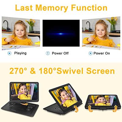 13 Portable DVD Player for Car, BOIFUN Car DVD Player with 10.5 Dual  Screens, 7 hrs Long Battery Life, HD Transmission, Support FM  Out/USB/SD/Sync