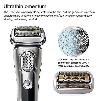 Braun Shaver Head Replacement Part 94M Silver, Compatible with Series 9 Pro  and Series 9 Electric Razors for Men 