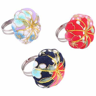 Magnetic Pin Cushion Pins Needles Holder 3PCS Ring Pin Cushions