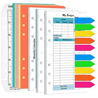 Wanglaism A6 Budget Planner Refill, 91 Sheets Colorful Weekly Monthly  Planner Inserts 6-Hole Financial Planner for A6 Budget Binder Cover, Money  Envelopes Organizer for Wallet, Cash, Saving - Yahoo Shopping