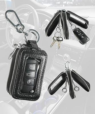 Car Remote KeyChain Pouch,Leather Key Holder,Car Key Holder,Car