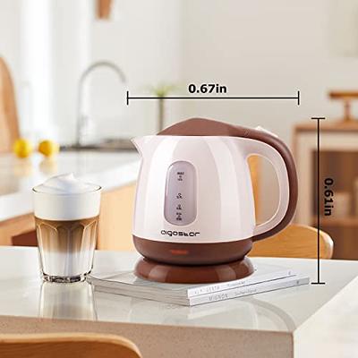 Aigostar Small Electric Kettle, 1L Portable Electric Tea Kettle