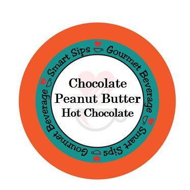  Crazy Cups Chocolate Peanut Butter Hot or Iced Coffee Cup,  Single Serve for Keurig K-Cups Machines, Medium Roast in Recyclable Pods,  22 Count : Grocery & Gourmet Food