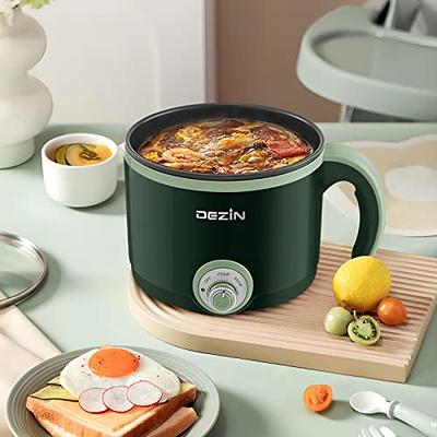 Dezin Electric Cooker, 1.5L Portable Ramen Cooker with Nonstick