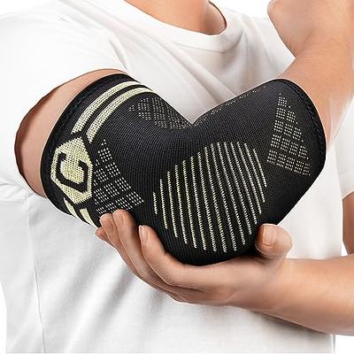 Copper Compression Elbow Brace and Tennis Elbow Sleeve for Women and Men 