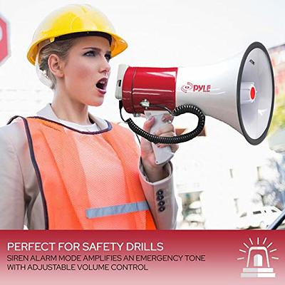 Megaphone With Built-In Siren Mode – Pyle USA