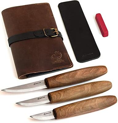 BeaverCraft Deluxe Wood Carving Kit S18X - Wood Carving Knife Set - Spoon Carving Tools Set - Whittling Knives Kit - Woodworking Kit Wood Carving Too