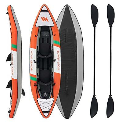 WOLF ARMOR Inflatable Recreational Touring Kayak with EVA Padded Seats, 2  Person Tandem inflatable Kayak with All the Accessories, Lake, River, and Ocean  Kayaks Boat for Fishing, Travel, and Adventure - Yahoo Shopping