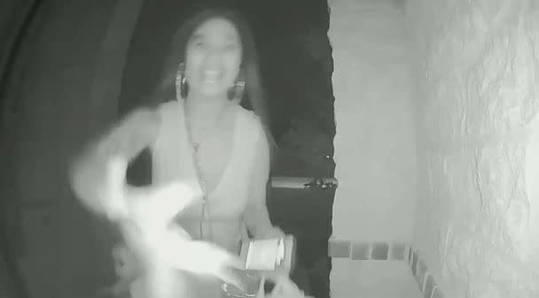 PHOTO: Surveillance footage from a doorbell security camera captured the moment a toddler was left abandoned outside a stranger's home in the middle of the night in a suburb of Houston, Texas, Oct. 17, 2018. (Courtesy Montgomery County Sheriff's Office)