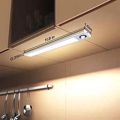 12 Inch Motion Sensor Under Cabinet Light Wireless with Remote and Timer,  86 LEDs Rechargeable Dimmable Under Counter Lights for Closet, Hallway,  Stairway, Wardrobe, Kitchen, Magnetic LED Lights - Yahoo Shopping