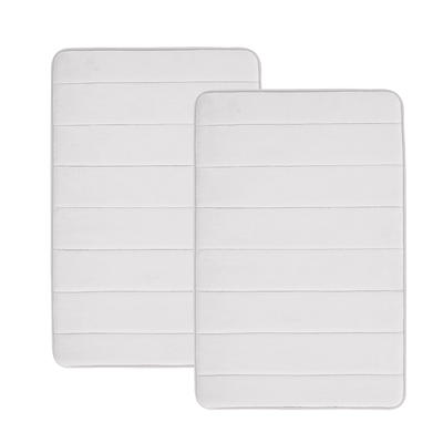 Truly Soft Solid Memory Foam Set of 2 (20x32) Bath Rug 